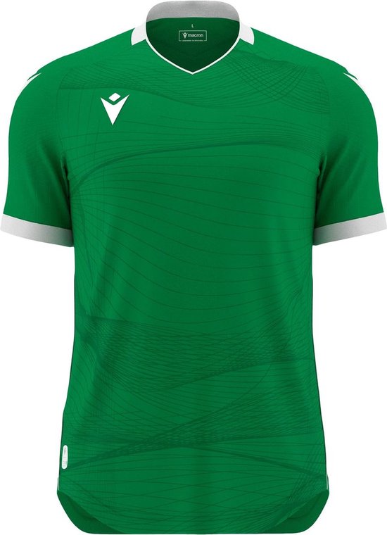 Macron Wyvern Eco Shirt Korte Mouw Heren - Groen / Wit | Maat: XL