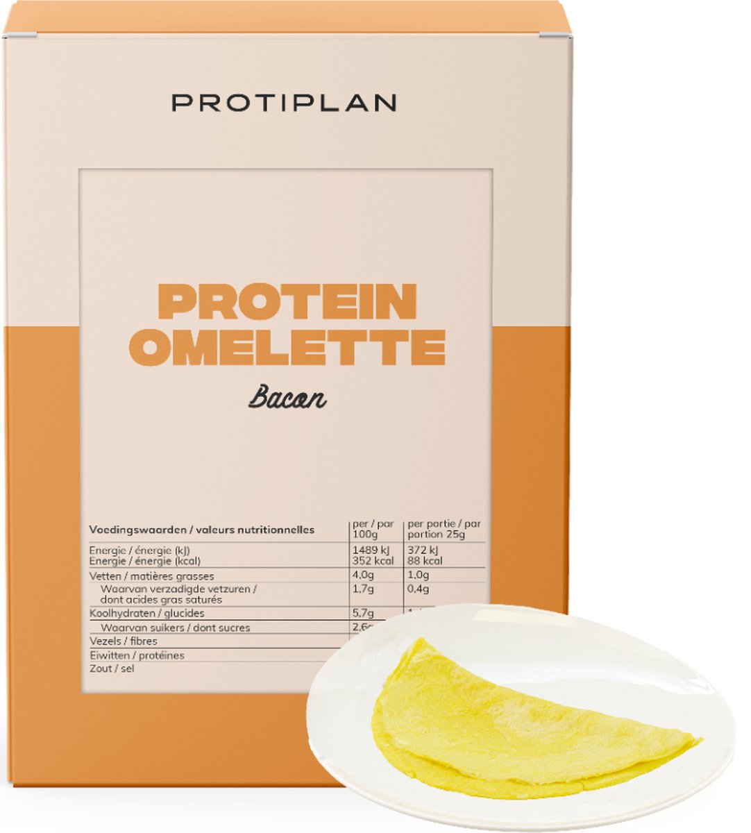 Goedkoopste Protiplan | Omelet Bacon | 7 x 25 gram