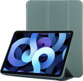 Mobigear Tablethoes geschikt voor Apple iPad Air 5 (2022) Hoes | Mobigear Tri-Fold Gel Bookcase - Groen
