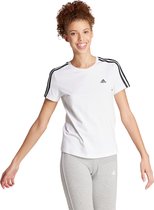 adidas Sportswear Essentials Slim 3-Stripes T-shirt - Dames - Wit- S