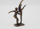 Brons beeld - Klein modern danspaar - Bronzartes - 11 cm hoog