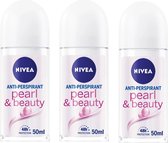 NIVEA® Deo Roller - Pearl & Beauty 3 x 50 ml