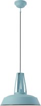 Industriële hanglamp Eden | 1 lichts | blauw | metaal | Ø 42 cm | in hoogte verstelbaar tot 200 cm | eetkamer / woonkamer / slaapkamer lamp | modern / industrieel design
