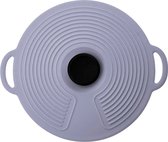 Siliconen deksel 20.4 cm Ø BPA Free voor pannen en potten - grijs