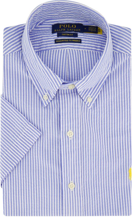 Polo Ralph Lauren casual overhemd korte mouw lichtblauw