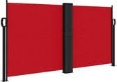 vidaXL - Windscherm - uittrekbaar - 120x1000 - cm - rood