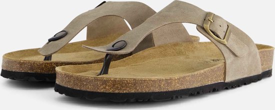 Outfielder Slippers taupe Suede - Maat 43