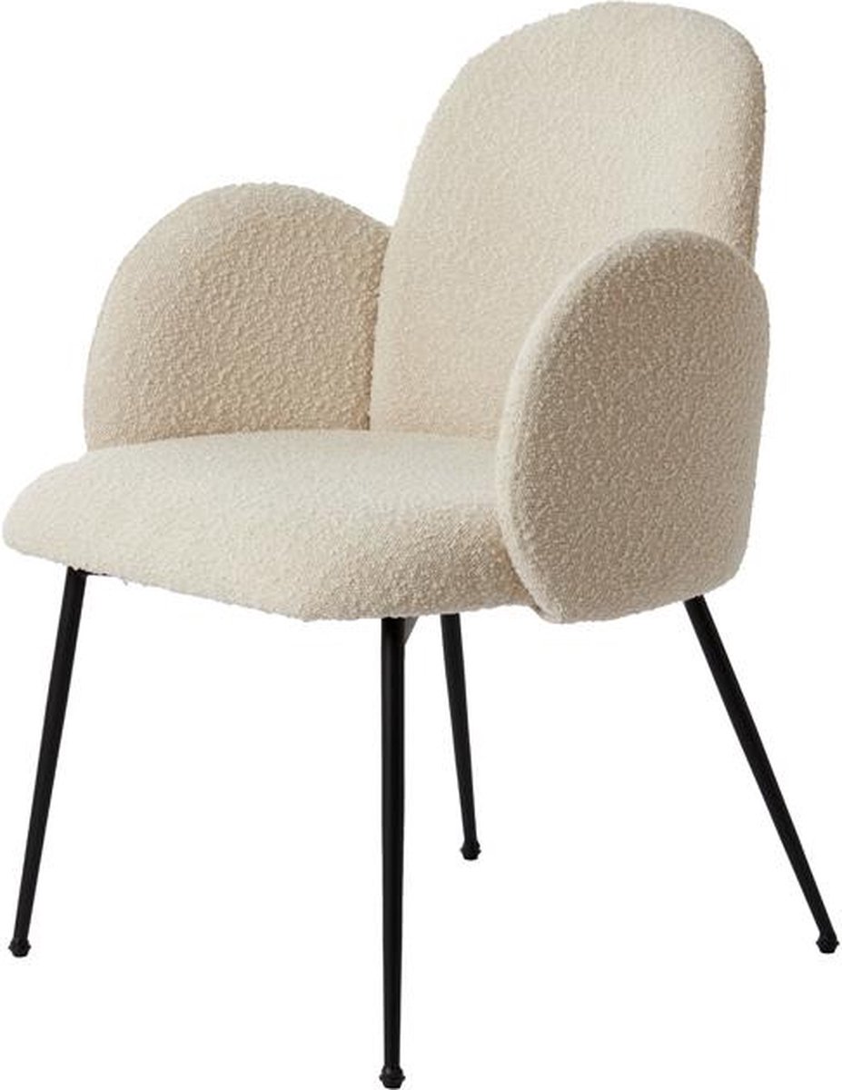 Light & Living Eetkamerstoel CHIBA - 59x62x86cm - Wit - Set van 2