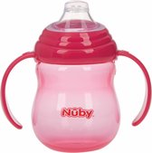 Nuby - Antilekbeker met Handvatten - 270 ml - Roze - 6+ maanden