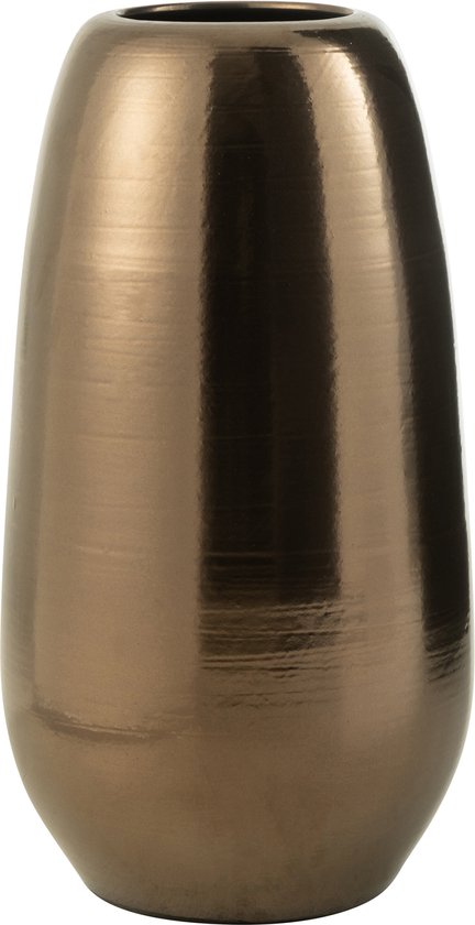 J-Line Vase Porselein Goud Extra Large