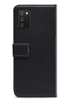 Mobilize Classic Gelly Wallet Telefoonhoesje geschikt voor Samsung Galaxy A03s Hoesje Bookcase Portemonnee - Zwart