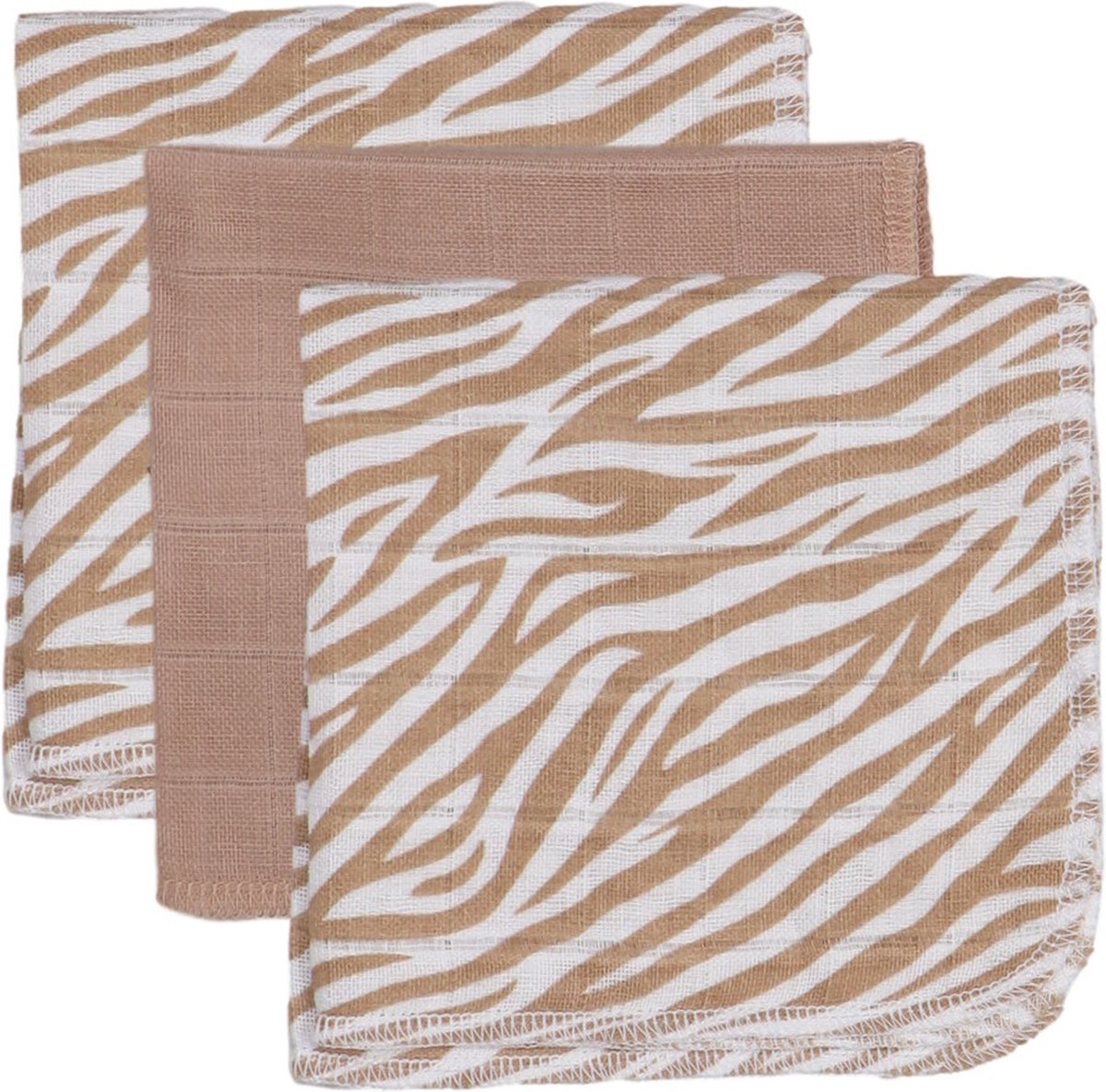 Goedkoopste Blush & Blossom Zebra 30 x 30 cm 3 Stuks Hydrofiel Monddoekjes TR-BB443407