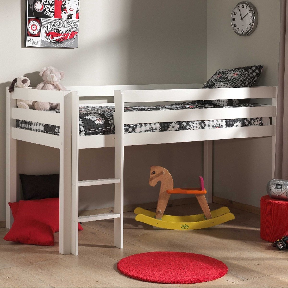 Vipack Halfhoogslaper Pino - 90 x 200 cm - wit