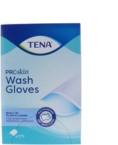 TENA Proskin wet wash glove - pla stuksic linnen- 175 stuks . Voordeelbundel met 10 verpakkingen