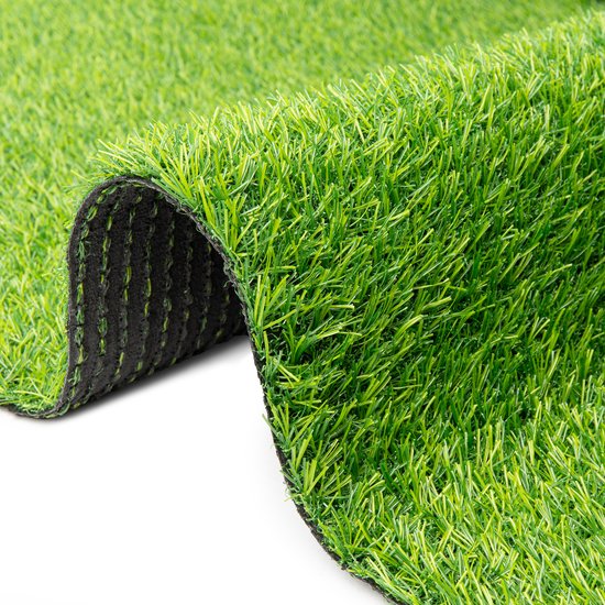 Tapiso Tapis de Gazon Natural Deluxe Kunstgras Vert pour Jardin Balcon Terrasse Véranda Hauteur 20 mm Taille - 100x400