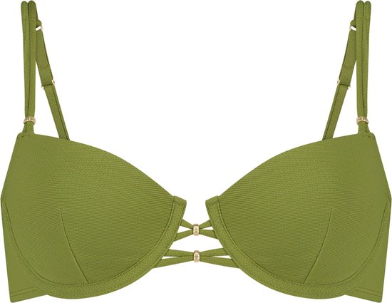 Hunkemöller Dames Badmode Bikinitop Holbox - Groen - maat C85