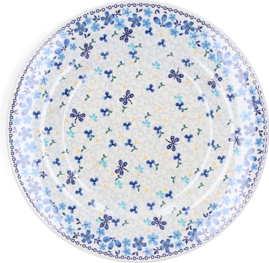 Bunzlau Castle | Melamine Bord Dragonfly Garden Ø: 25 cm - campingservies - picknick servies