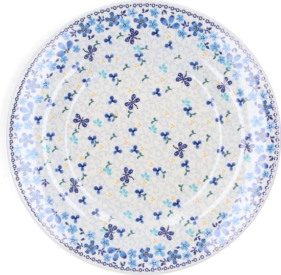 Bunzlau Castle | Melamine Bord Dragonfly Garden Ø: 25 cm | camping picknick servies - Bord