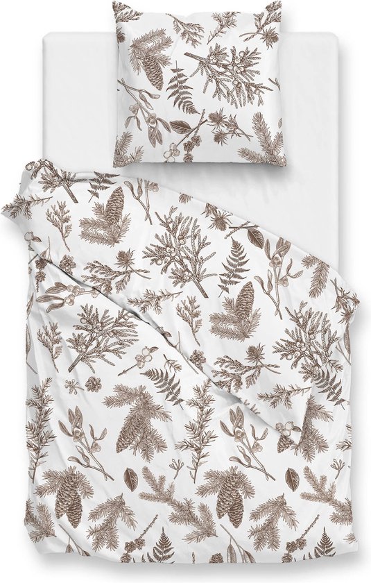 Zohome Esme Dekbedovertrek - Lits-jumeaux - Flanel - 240x200-220cm - Wit van Merkloos — afbeelding 5