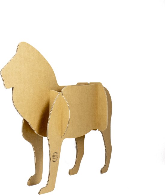 Kartonnen Leeuw - Kartonnen 3D dier - 99x20x56 cm - Dieren figuur van ...
