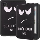 Case2go - Hoes geschikt voor Kobo Clara Colour/ BW - Sleepcover - Auto/Wake functie - Don't Touch Me