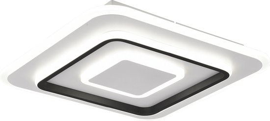 LED Plafondlamp - Torna Gora - 46W - Aanpasbaar kleur - Dimbaar - Vierkant - Mat Wit - Metaal