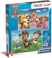 Clementoni - Puzzel 2X20 Stukjes Paw Patrol, Kinderpuzzels, 3-5 jaar, 24800