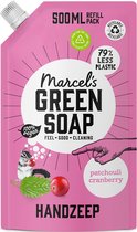 Marcel's Green Soap Handzeep Refill Patchouli & Cranberry 6 x 500ml