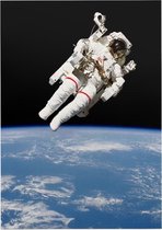 Bruce McCandless first spacewalk (ruimtevaart) - Foto op Forex - 60 x 80 cm
