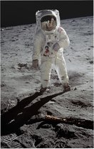 Buzz Aldrin walks on the moon (maanlanding) - Foto op Forex - 80 x 120 cm