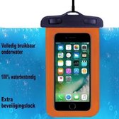 ADEL Waterdicht PVC Onderwater hoesje Geschikt voor Sony Xperia XA2 - Oranje