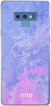 Samsung Galaxy Note 9 Hoesje Transparant TPU Case - Purple and Pink Water #ffffff