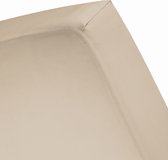 Drap-housse Damai Bio (jusqu'à 30 cm) - Satin Bio - 140x200 cm - Taupe