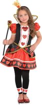 Amscan Kostuum Queen Of Hearts Meisjes Rood Maat 8-10 Jaar