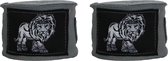 ORCQ Lion boxing handwraps- Boks Wraps - Boksbandages - Kickboks bandage - Paar - 450cm Grijs