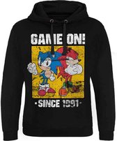 Sonic The Hedgehog Hoodie/trui -L- Game On Since 1991 Zwart