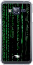Samsung Galaxy J3 (2016) Hoesje Transparant TPU Case - Hacking The Matrix #ffffff