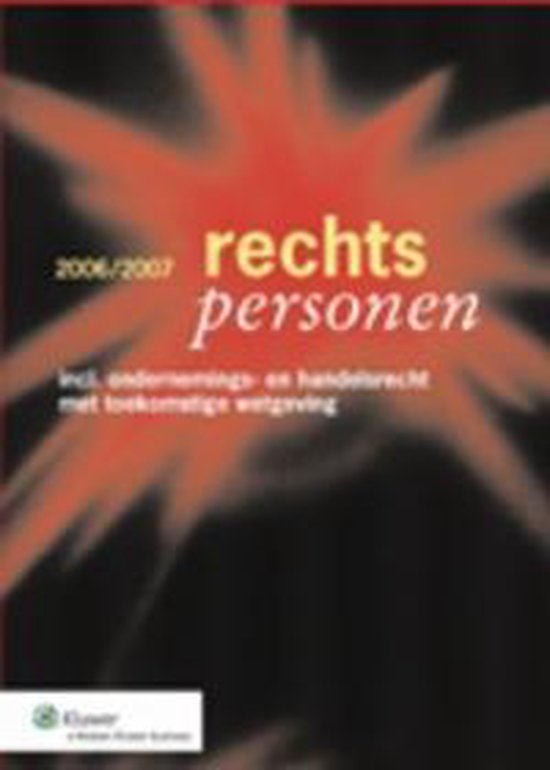 Rechtspersonen 2006/2007 - cover