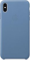Apple Hoesje Geschikt voor iPhone Xs Max - Apple Leather Backcover - blauw