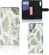 Wallet Book Case Xiaomi Mi 9 Smartphone Hoesje Leaves