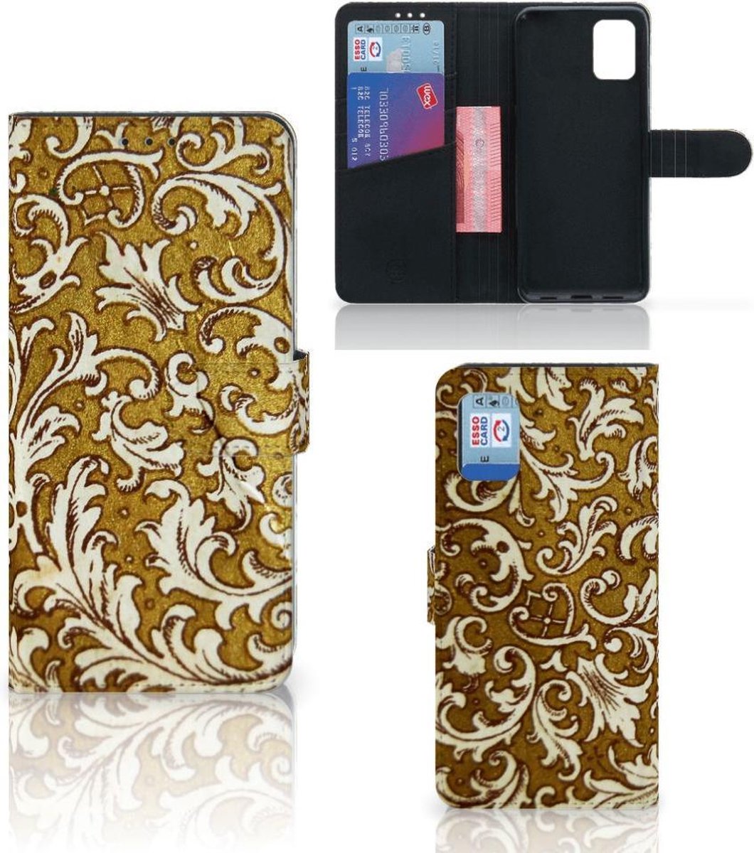 Wallet Case Samsung Galaxy A31 Barok Goud