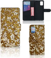 Telefoonhoesje Geschikt voor Samsung Galaxy A31 Bookcase Barok Goud