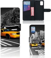 Beschermhoesje Geschikt voor Samsung Galaxy A31 Telefoon Hoesje New York Taxi