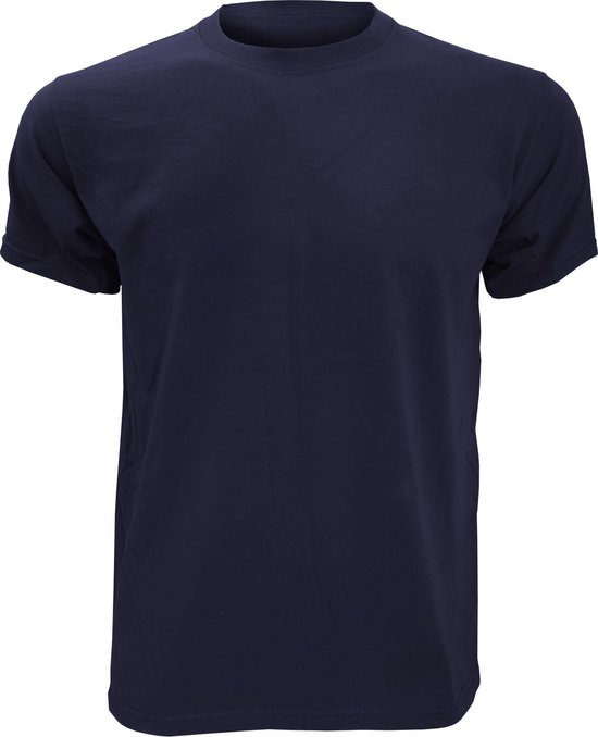Fruit de poids Heavy ® coton à manches courtes T-shirt du Loom les hommes (Marine)