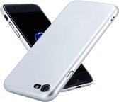 geschikt voor Apple iPhone SE 2020 ultra thin case - zilver + Glazen screen protector