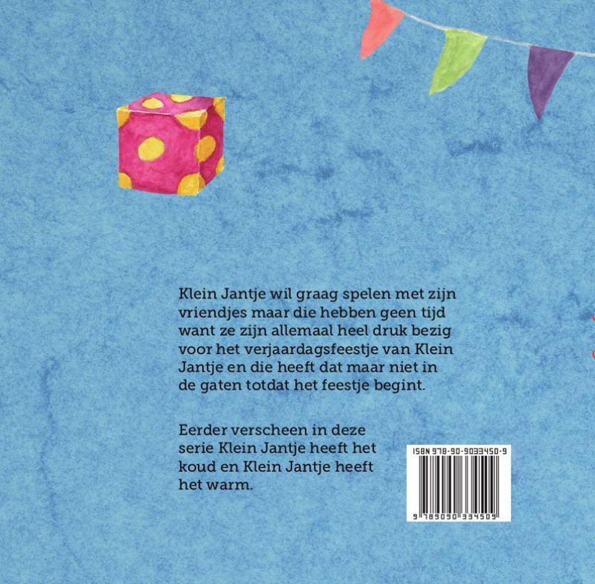 Klein Jantje is jarig - back cover