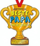 Paper Dreams Trofee Beste Papa Van De Wereld! 33 Cm Karton Goud