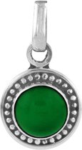 Jewelryz Nidia Edelsteen Hanger | 925 sterling zilver met groene onyx