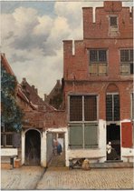 Het straatje, Johannes Vermeer - Foto op Forex - 120 x 160 cm