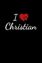 I love Christi: Notebook / Journal / Diary - 6 x 9 inches (15,24 x 22,86 cm), 150 pages. For everyone who's in love with Christi.